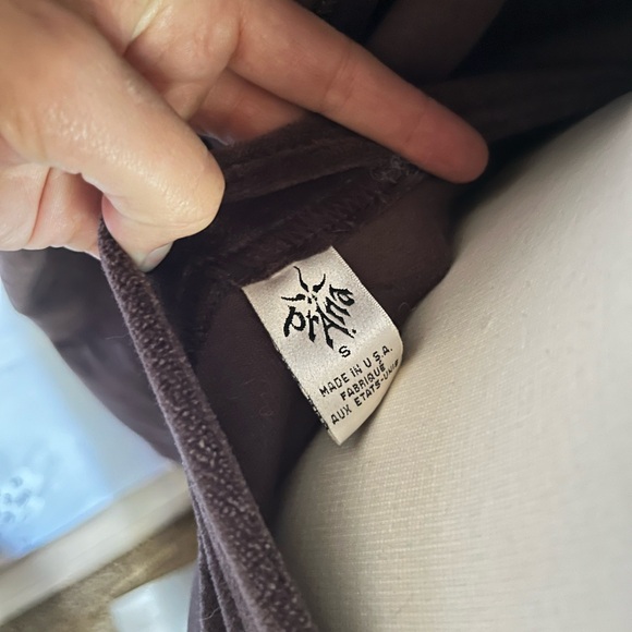 Vintage Prana Brown Velour Matching Track Suit Set - Picture 8 of 16